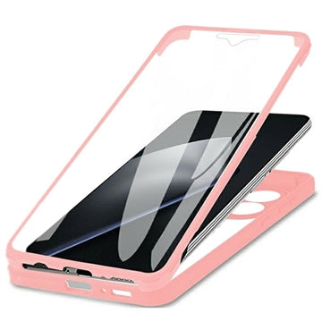 Xiaomi 15T Pro 360 Beskyttelse Cover - Pink / Klar