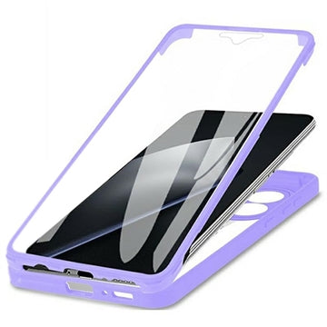 Xiaomi 15T Pro 360 Beskyttelse Cover - Lilla / Klar