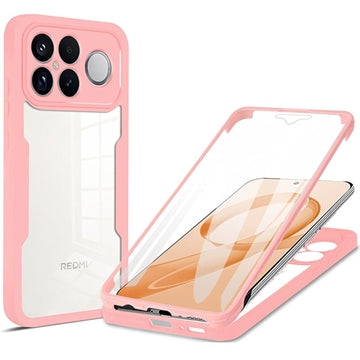 Xiaomi Redmi K90 Pro Max 360 Beskyttelse Cover - Pink / Klar