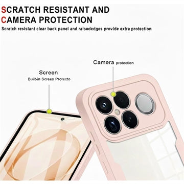 Xiaomi Redmi K90 Pro Max 360 Beskyttelse Cover - Pink / Klar