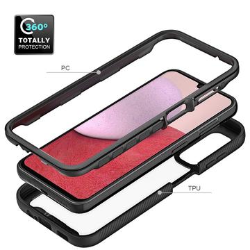 Samsung Galaxy A14/A14 5G 360 Beskyttelse Cover - Sort / Klar