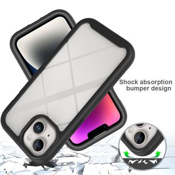 iPhone 15 360 Beskyttelse Cover - Sort / Klar