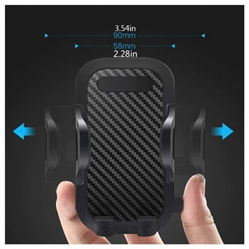 360 Roterende Universal Bilholder til Smartphones - 4"-6.5"