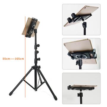 360° drejeligt smartphone-stativ ADV-306 - 4,7"-12,9" - sort