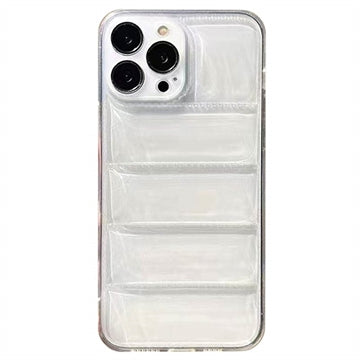 iPhone 14 Pro 3D Fleksibelt TPU Cover - Gennemsigtig