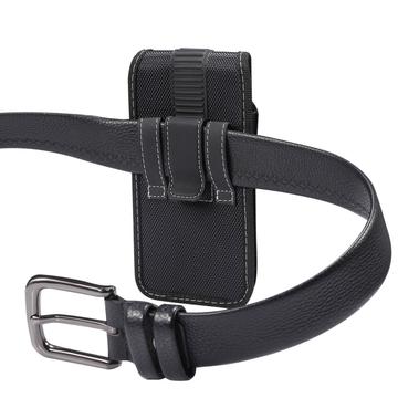 6,7-6,9 tommer mobiltaske med bæltestrop og rygklip til iPhone 13 Pro Max/12 Pro Max/Samsung Galaxy Note 10/Note 10 Plus