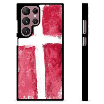 Samsung Galaxy S22 Ultra 5G Beskyttelsescover - Dansk Flag