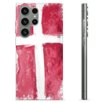 Samsung Galaxy S23 Ultra 5G TPU Cover - Dansk Flag