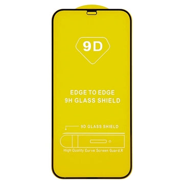 iPhone 11 Pro/XS 9D Full Cover Skærmbeskyttelse Hærdet Glas - 9H, 0.3mm - Sort Kant