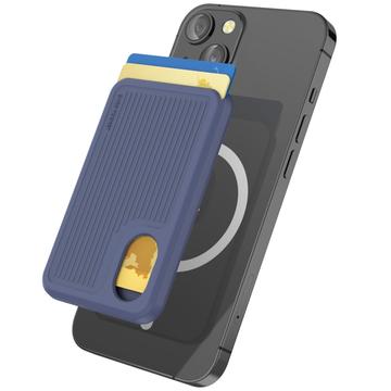 AhaStyle PT133-B Magnetisk silikone-telefonkortholder - blå