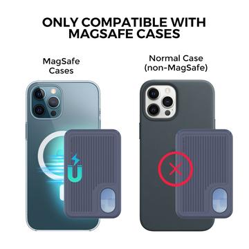 AhaStyle PT133-B Magnetisk silikone-telefonkortholder - blå