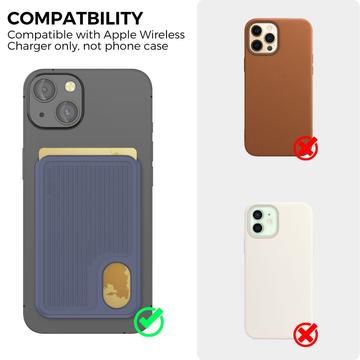 AhaStyle PT133-B Magnetisk silikone-telefonkortholder - blå