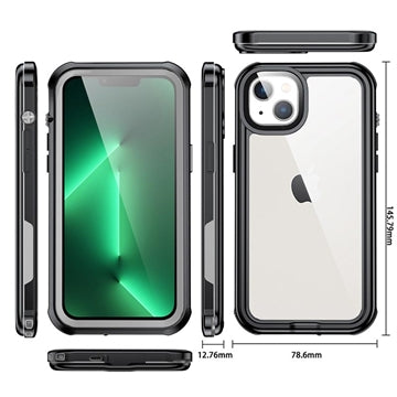 Active Series IP68 iPhone 14 Plus Vandtæt Taske - Sort