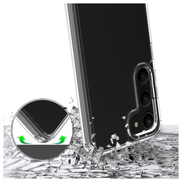 Ridsefast Samsung Galaxy S23 5G Hybrid Cover - Krystalklar