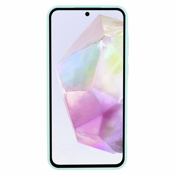 Samsung Galaxy A35 Anti-Fingeraftryk Mat TPU Cover - Cyan