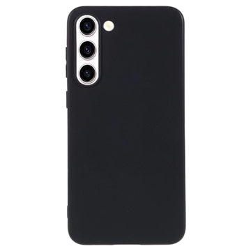 Samsung Galaxy S23 5G Anti-Fingeraftryk Mat TPU Cover - Sort