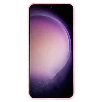 Samsung Galaxy S23 5G Anti-Fingeraftryk Mat TPU Cover - Pink