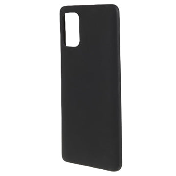 Anti-Fingeraftryk Mat Samsung Galaxy A71 TPU Cover - Sort