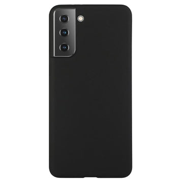 Anti-Fingeraftryk Mat Samsung Galaxy S21 5G TPU Cover - Sort