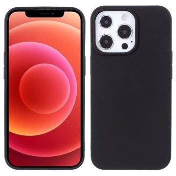 Anti-Fingeraftryk Mat iPhone 13 Pro TPU Cover - Sort
