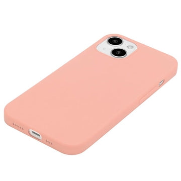 iPhone 15 Plus Anti-Fingeraftryk Mat TPU Cover - Pink