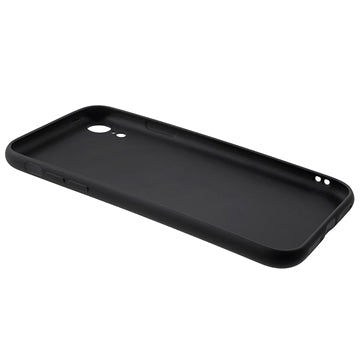 Anti-Fingeraftryk Mat iPhone XR TPU Cover - Sort