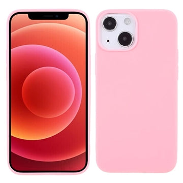 Anti-Fingeraftryk Mat iPhone 13 Mini TPU Cover - Pink