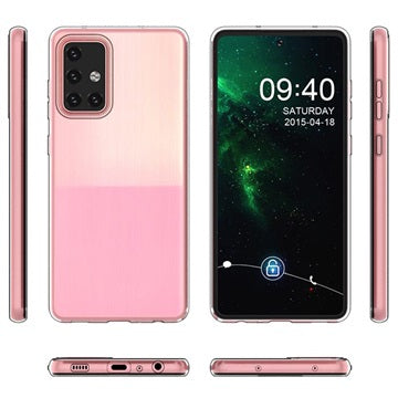 Skridsikker Samsung Galaxy A72 5G TPU Cover - Gennemsigtig
