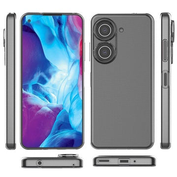 Skridsikker Asus Zenfone 9 TPU Cover - Gennemsigtig