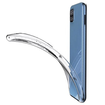 Skridsikker Samsung Galaxy A22 5G, Galaxy F42 5G TPU Cover - Gennemsigtig