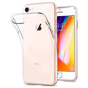 Skridsikker iPhone 7/8/SE (2020)/SE (2022) TPU Cover - Gennemsigtig