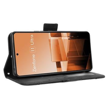 Asus Zenfone 11 Ultra Pung Cover med Kortholder - Sort