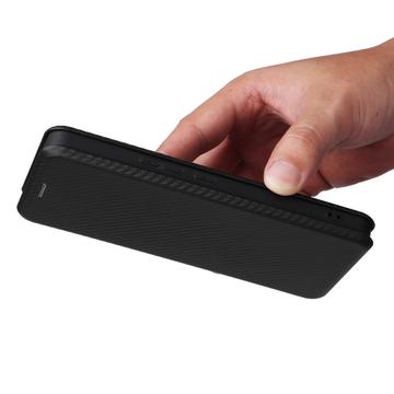 Asus Zenfone 11 Ultra Flip Cover - Karbonfiber - Sort