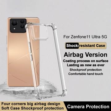 Asus Zenfone 11 Ultra Imak Faldsikkert TPU Cover - Gennemsigtig