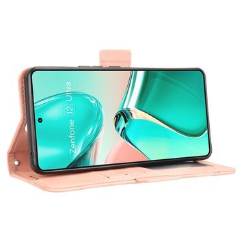 Asus Zenfone 12 Ultra Kortholder Pung Etui - Pink