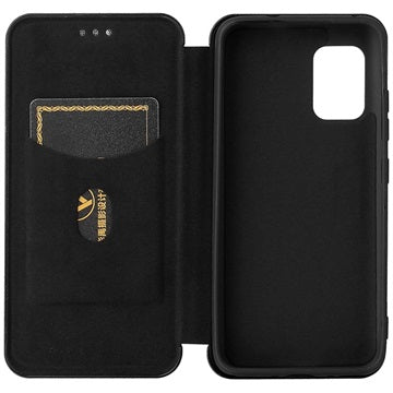 Asus Zenfone 8 Flip Cover - Karbonfiber - Sort