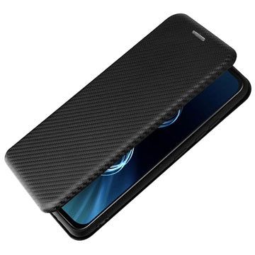 Asus Zenfone 8 Flip Cover - Karbonfiber - Sort