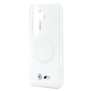 Samsung Galaxy S26 BMW M IML Metal Logo Magnetisk Hybrid Cover - Gennemsigtig