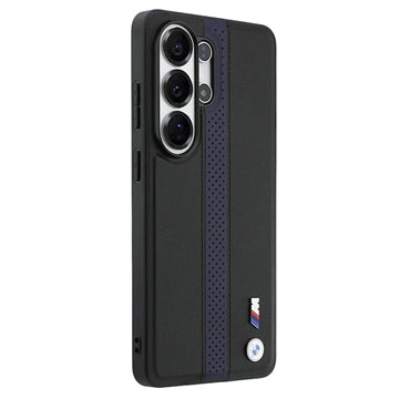 Samsung Galaxy S26 Ultra BMW M Perforated Stripes and Metal Logo magnetisk cover - blå / sort