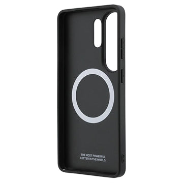 Samsung Galaxy S26 Ultra BMW M Perforated Stripes and Metal Logo magnetisk cover - blå / sort