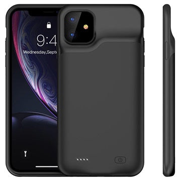 iPhone 11 Backup Battericover - 6000mAh - Sort