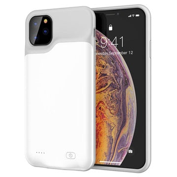iPhone 11 Pro Backup Battericover - 5200mAh - Hvid / Grå