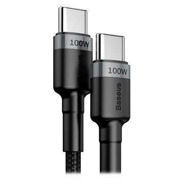 Baseus Cafule USB-C Kabel - 2m - Grå / Sort