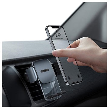 Baseus Easy Control Mobilholder til Luftkanal SUYK000101 - 4.7"-6.7" - Mørkegrå