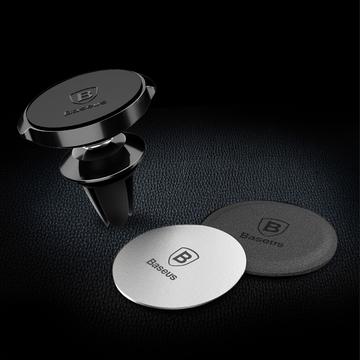 Baseus metalplader til magnetisk bilholder - 2 stk. - Sølv