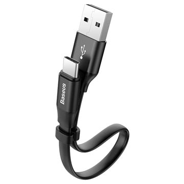 Baseus Nimble Opladnings & Synkroniserings USB-C Kabel CATMBJ-01 - 23cm - Sort