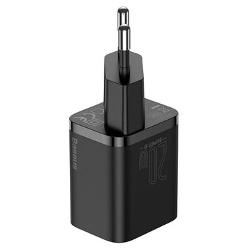 Baseus Super Si Hurtig Oplader med USB-C / Lightning Kabel - 20W - Sort