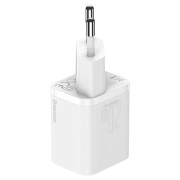 Baseus Super Si Hurtig Oplader med USB-C / Lightning Kabel - 20W - Hvid