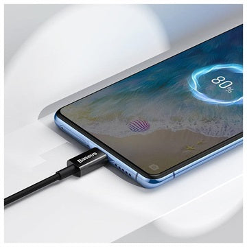 Baseus Superior MicroUSB Hurtig Opladning Datakabel - 2m - Sort