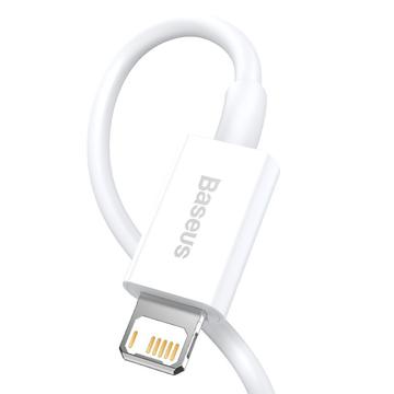 Baseus Superior Series Lightning Kabel - 1m - Hvid